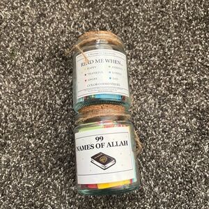 Colorful 99 Names of Allah Jars